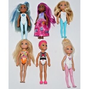 Mattel Barbie Club Chelsea 6" Dolls Toy 6 PC Lot